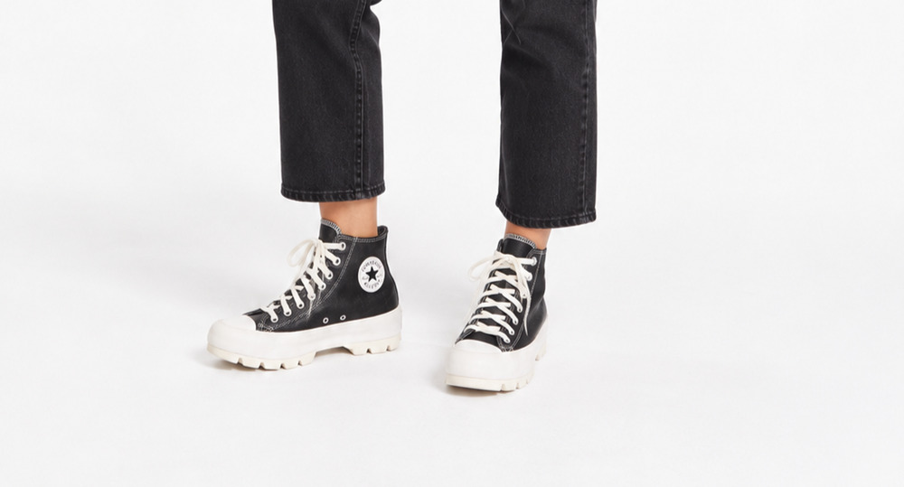 Converse Chuck Taylor All Star Lugged Leather Hi Womens 9 Black Streetwear